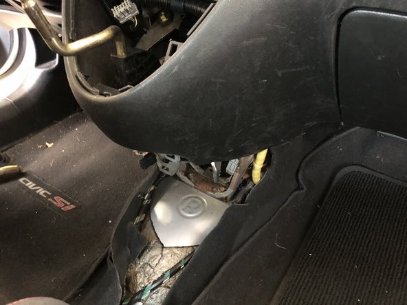 Remove the console allowing access to the lower section of the dashboard.