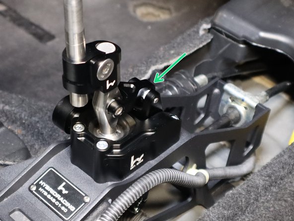 You can loosen the offset and rotate it to your preference or driving position. You can also loosen the other bolt to raise or lower the knob height.