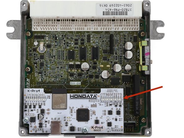 Locate connector A, pin location 18. On the factory RSX engine wire harness, this is a WHT/GRN wire.