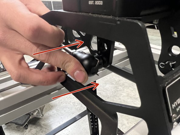 Insert the shifter cables through the shifter base and secure them to the shifter with cotter pins. We do not supply the shifter side hardware.