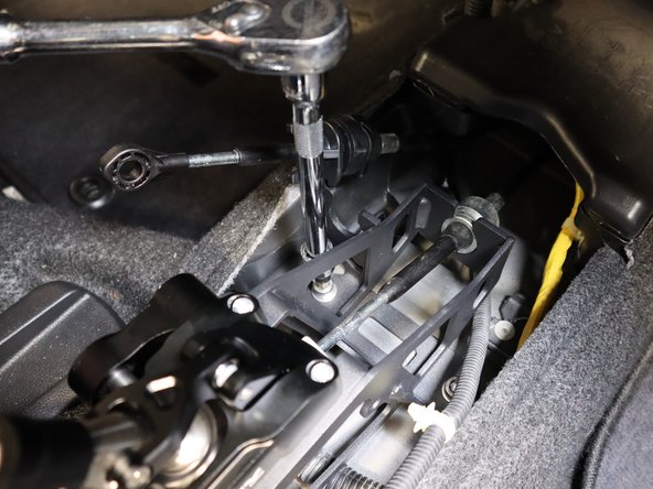 You may need to push the RH side cable through the grommet/floor to get it to align with the new shifter. This is normal.