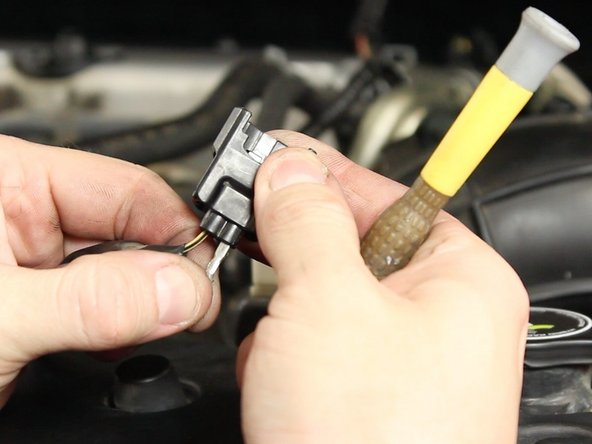 Be sure not to damage or deform the factory pins.