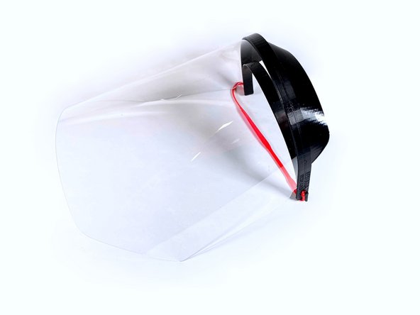 Stretch the head band over the other prong of the hook