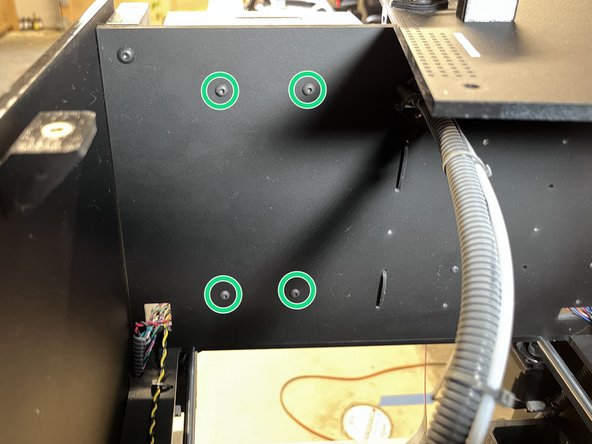 Make sure that no wires get stuck behind the power supply or get pinched.