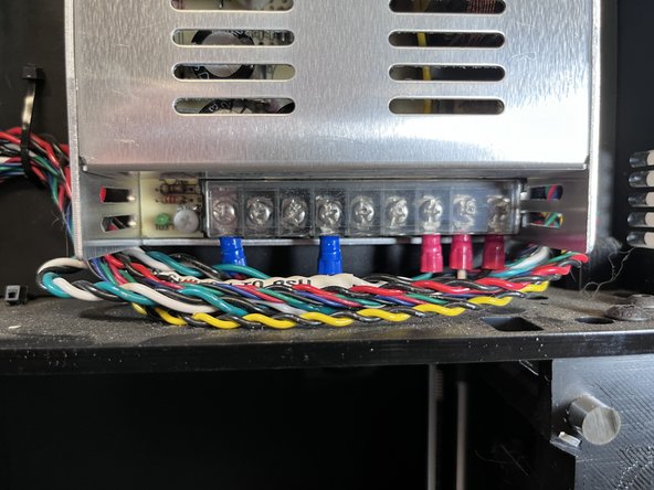 Start on the left with the Black and Red wire pair.