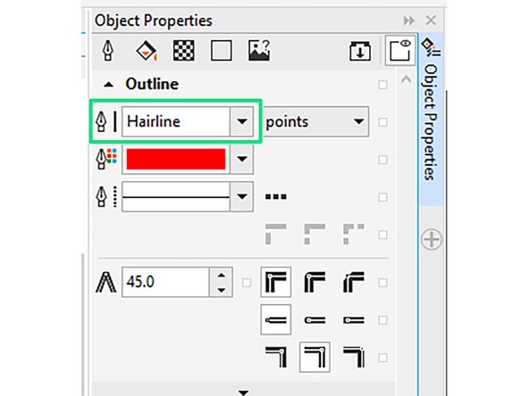 Ensure all lines to be cut (either all the way through or just single line surface marking) are set to Hairline lineweight.