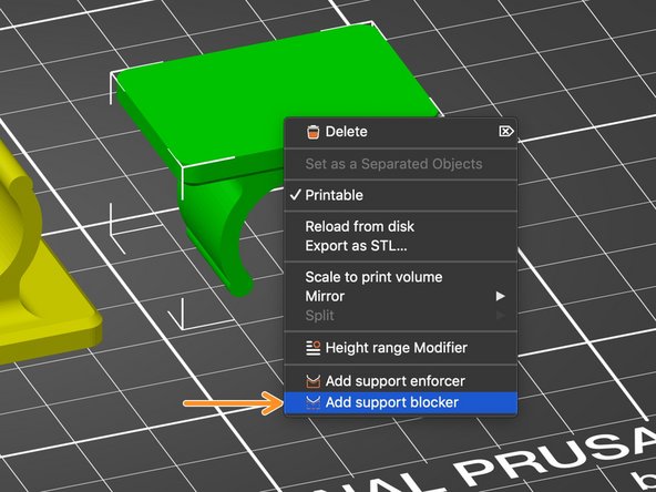 You can selectively add support to only certain areas of your model using support enforcers and blockers.  For this example we will add an enforcer to the model on the left and a support blocker to the model on the right.