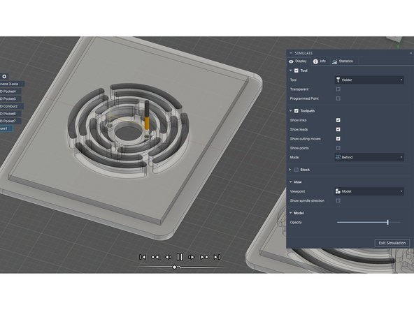 Høyreklikk på jobben du ønsker å simulere i treet på venstre side, velg deretter "Simulate"