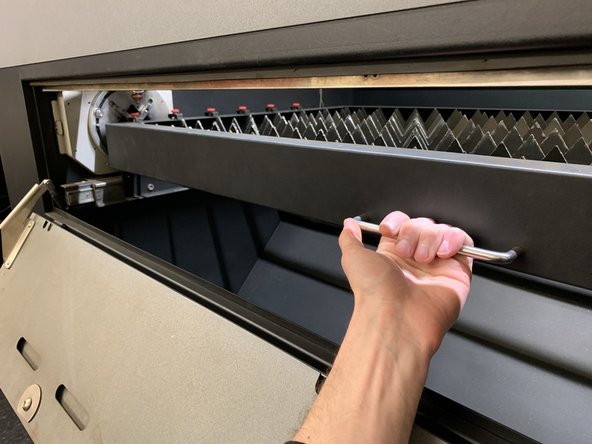 Tighten at least two points of clamping along the edge of your sheet to secure it.