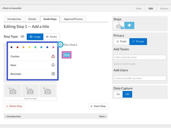 Click on the Insert wisdom here text to enter your first bullet point text instructions.