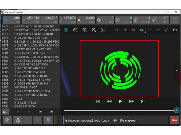 trykk på fila du ønsker å kjøre og trykk deretter på upload&amp;select knappen