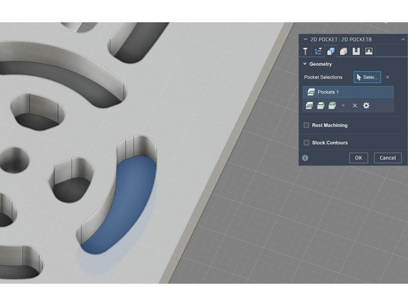 Velg bunn av det området du ønsker å "gravere" ned (se bildet)