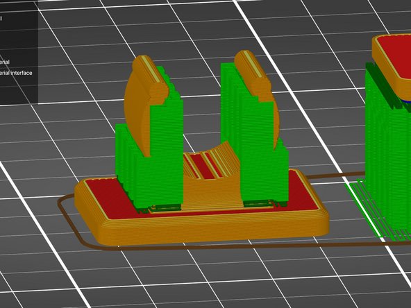 Drag the support enforcer to the desired location, and select Slice now for a preview of how it will print.