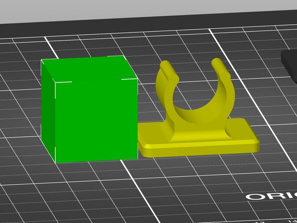 This same process can be used for support enforcers to apply supports where they otherwise would not have been automatically generated by Slic3r, for example.