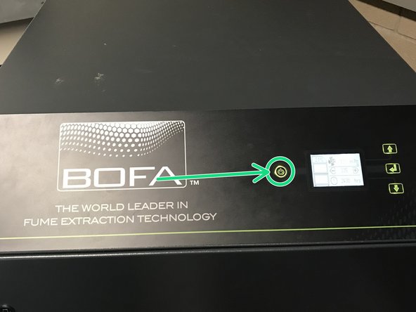 If the button is green, the filter is on.