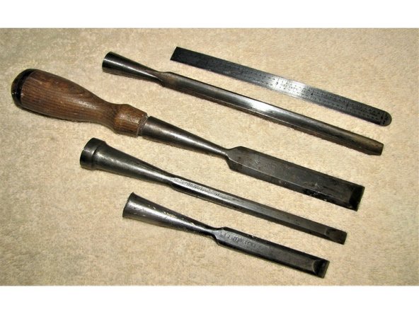 I found this listing on ebay this morning. These 3 chisels + a gouge are listed at $12.50 + $8.50 shipping. The photos are decent so lets look a little deeper. The listing is titled “Vintage Wood Chisels - Greenlee(3/4” &amp; Concave), Keenkutter 3/8”, Withe 1/2”.