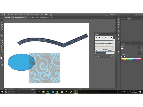 The next tool group contains  Brushes.