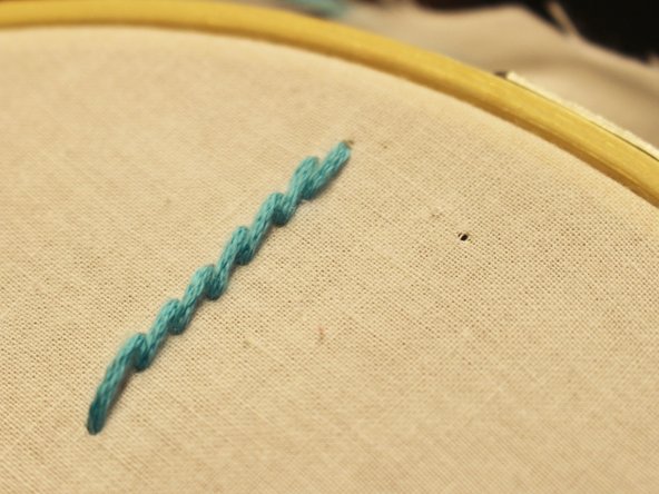 Start by making a back stitch