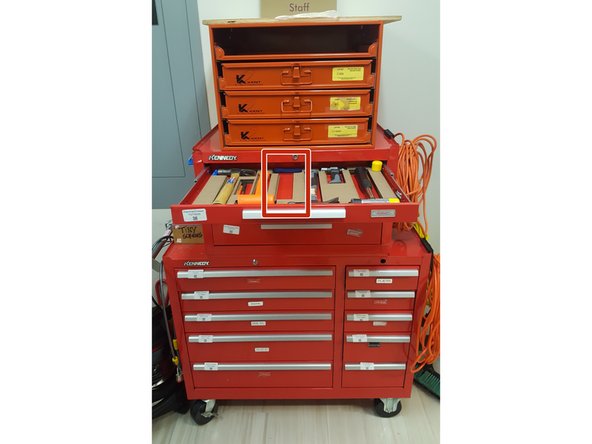 Check to make sure all the tools are in the correct cabinet or place