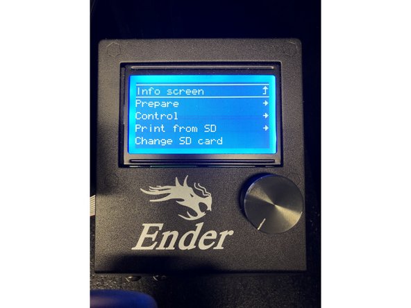 Press the knob to go into the Main Menu.