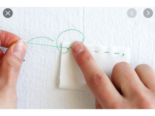 Pull the fabric with the thread away from the machine and cut a few inches off the thread connecting the excess thread to the fabric and tie accordingly to ensure the thread does not fall out and keep whatever project intact.