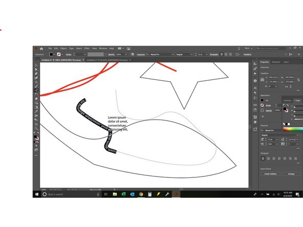 The text tool creates a space for text to go. Select the text tool and create a box, you will see generic text appear. You can then click the text and type whatever you like.