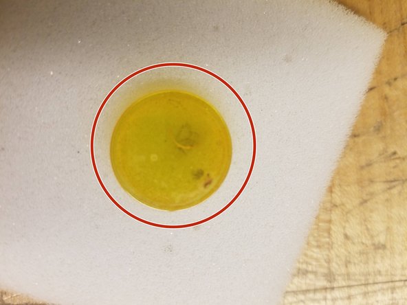 Check for burns and/or scratches. If the Len's looks anything like the provided pictures, it will need to be replaced