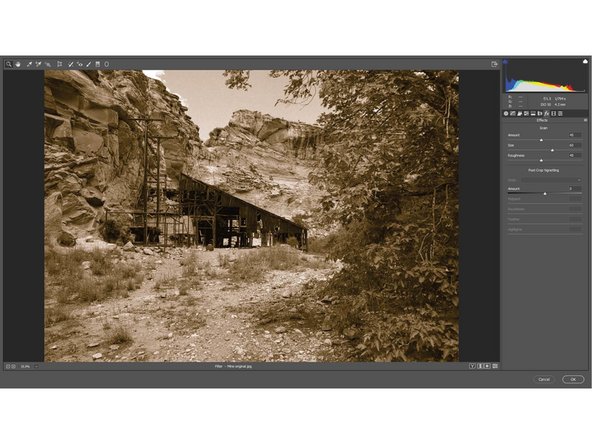 Open the effects tab