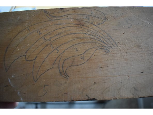 Set your &quot;levels&quot;. Thing of your design like a topo map. In the second photo I have written numbers on each part of the piece.  In this case I have used the numbers 1-5 to indicate where I am going with the piece.