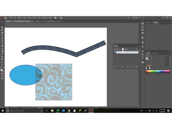 Start by creating a new layer.