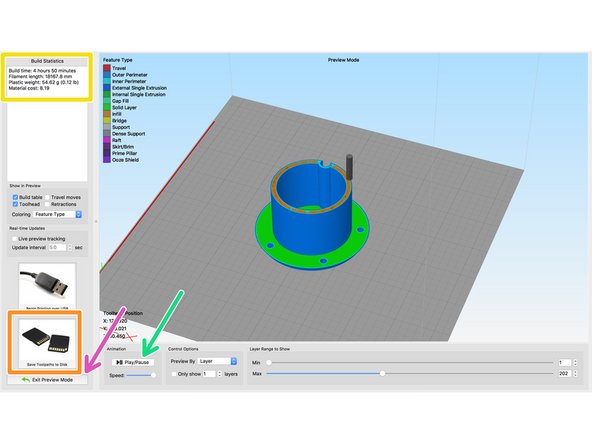 Model Statics are located in the top left corner