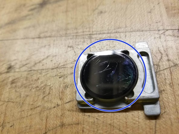 Check mirror for scratches/burns