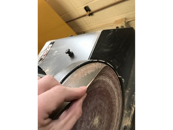 Peel away the old disc. You may need a knife to start getting it loose.