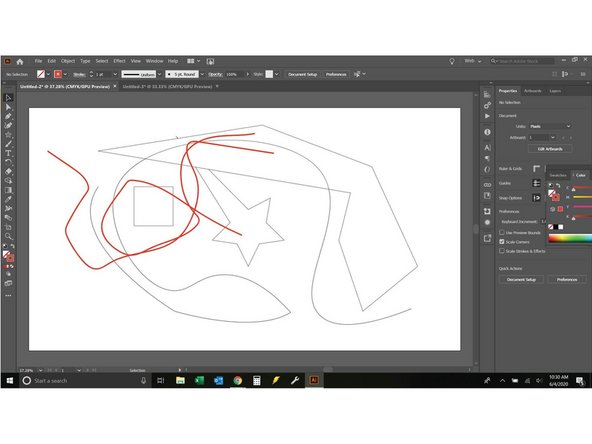 Ok, so the next tool is actually the shape tool. But we already covered it. So lets look at the paintbrush tool.