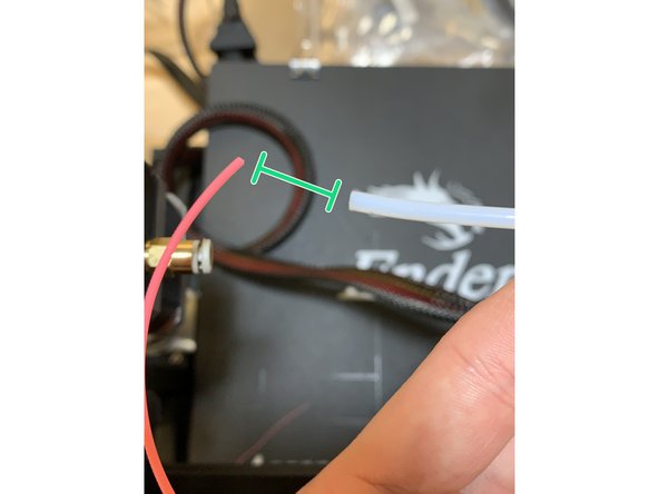 Pull filament out of tube completely.
