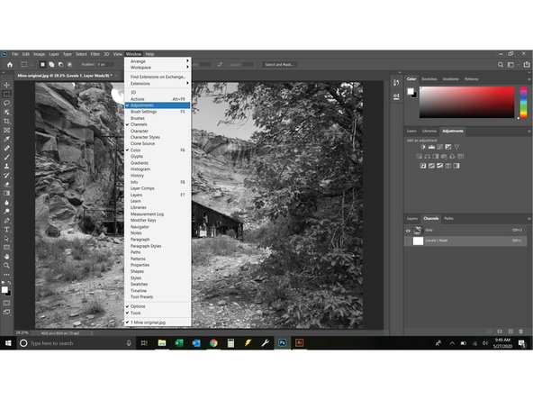 Depending on what you are creating the black and white image for you will want to make some adjustments.