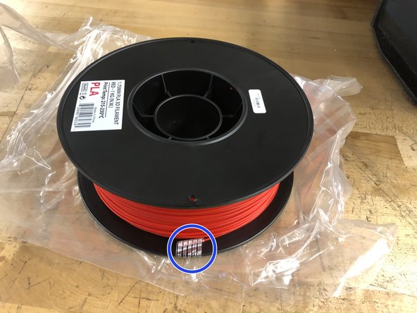 Remove filament role from all packaging.