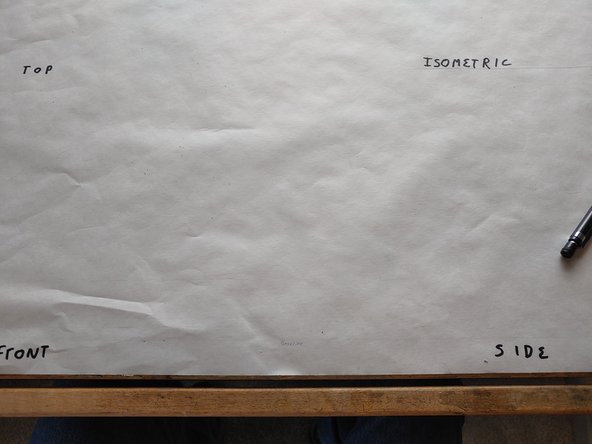 The views are standardized: set up your views as I have here; Top (plan) view at the top left, Front (elevation) directly below it, Side (elevation) to its right and isometric above that. Setting the drawings up this way will save you a lot of time and make them easier for others to read.
