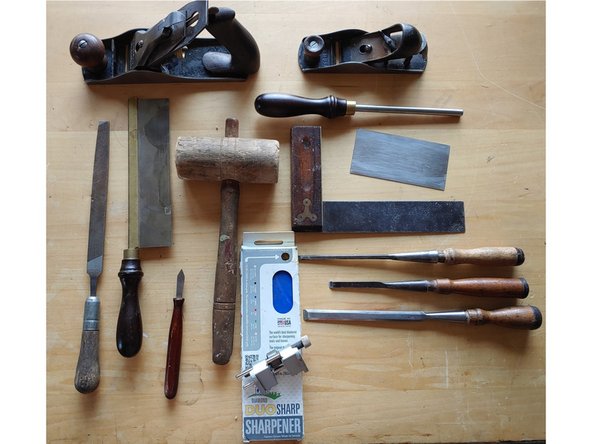 A hand plane: A number 4 tends to be the most versatile, these are a workhorse in the shop. Good used ones go for $15-20.