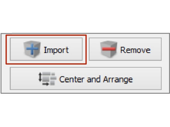 Click Import below the Models section and navigate to the folder where you saved your STL file.