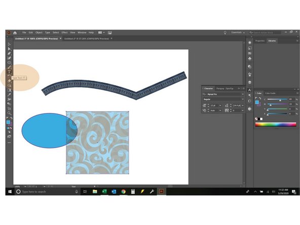 The next group is the typing tools