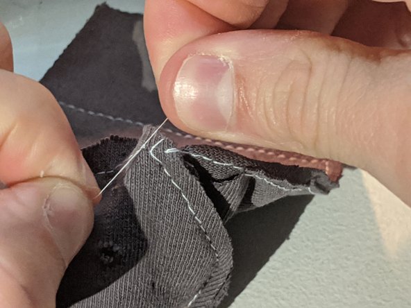 C'est fini! Make sure that all of your loose ends are tied up and then give 'em a tug to make sure they're holding.