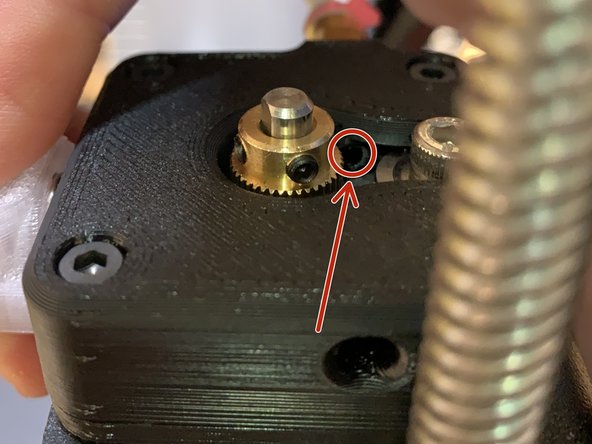 This will make a gap in between the bearing and the extruder gear.