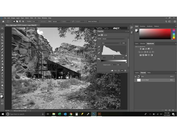 If you are setting up a picture for laser engraving try to get it as light as possible while still keeping all the details you want. You can always burn the image again if it is too light, but you cant easily lighten a laser engraving.
