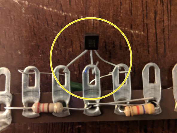 If you're having a hard time figuring out which leads are which, you can find it in the transistors datasheet by Googling the name of the transistor ie: PN2907