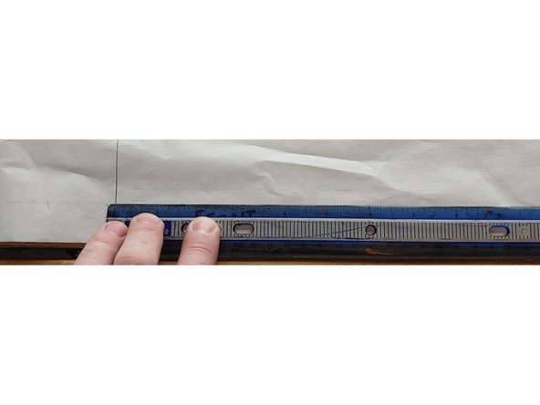 This is where the square starts to pay off. In this tutorial I am doing a set of drawings for a box. Most projects in woodworking are, or at least start out square with a lot of straight cuts. Draw the first vertical line, with the height based off of the baseline. You can then measure your horizontal distance at the baseline.