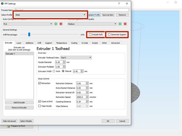 Occasionally prints will fail due to a problem in the settings in the slicing program, Simplify3D. Many people change them and they can get carried over to the next person's print.