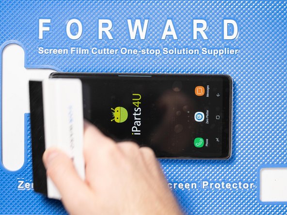 Continue using the application tool to smooth out any bubbles.