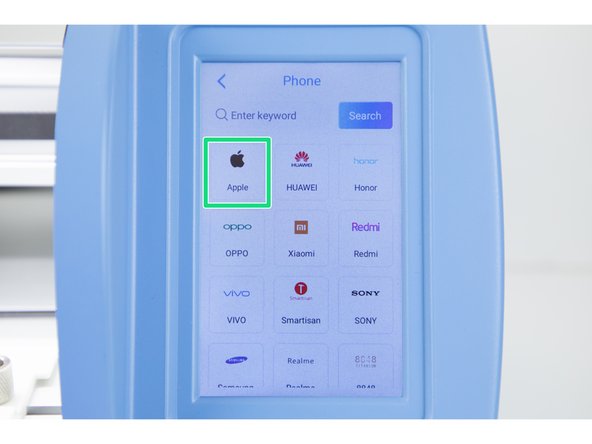 Choose your devices make. We're choosing 'Apple'.