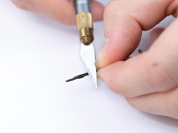 After cutting the plates there may be some overhang. You'll need to cut this with a blade or something similar to even both the plates out.